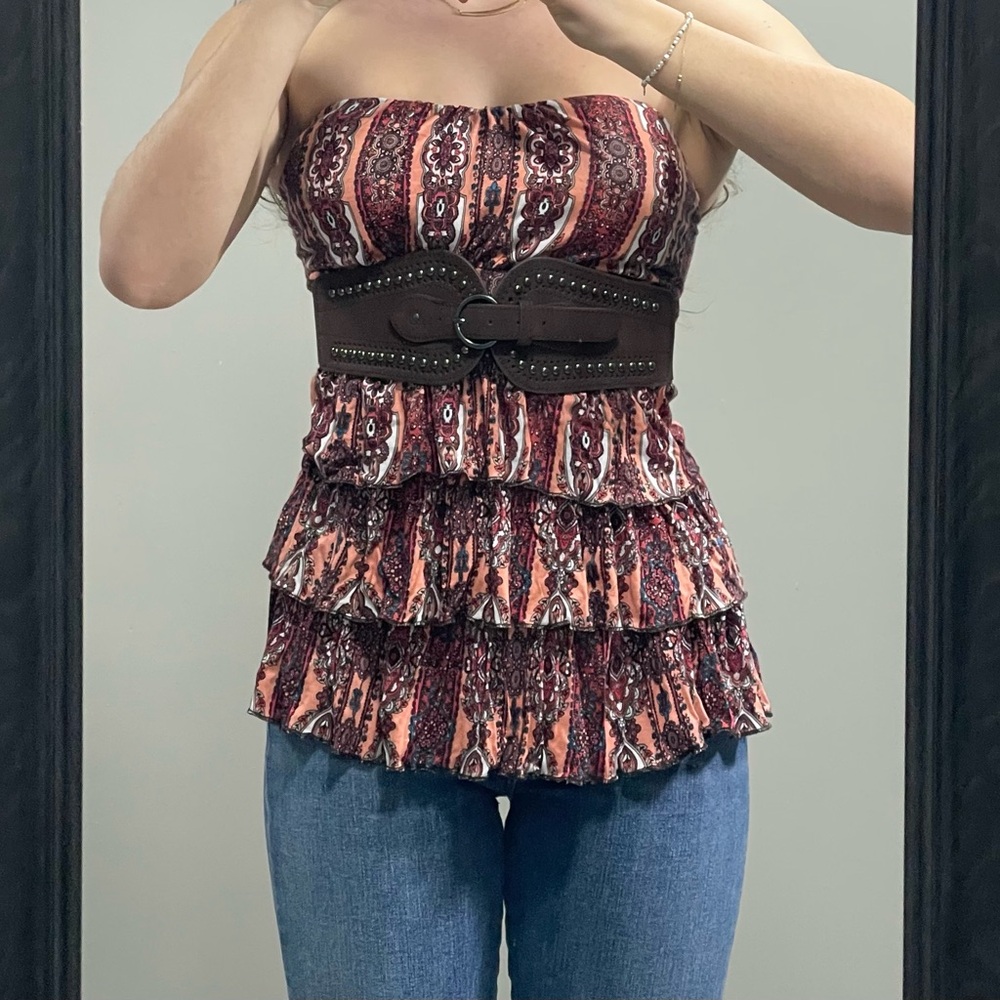 Rue21 Strapless Belted Top